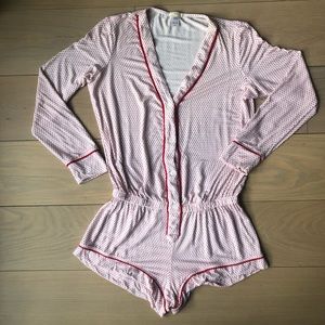 Eberjey Geo Dots Long Sleeve Teddy